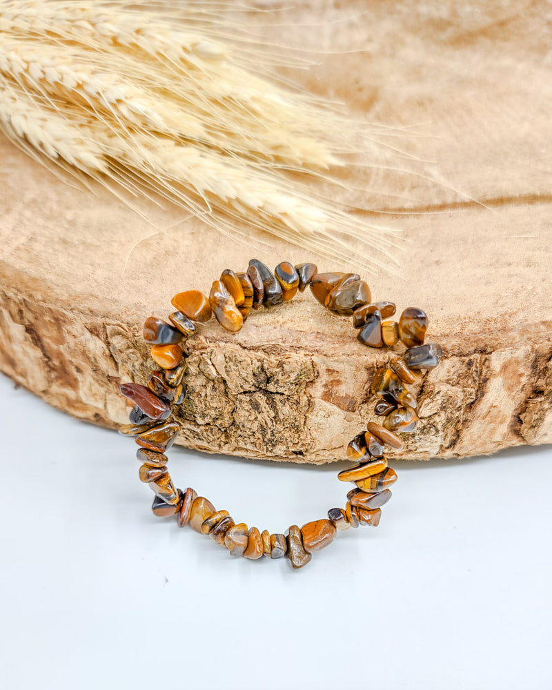 Pulseira Cascalho - Olho De Tigre