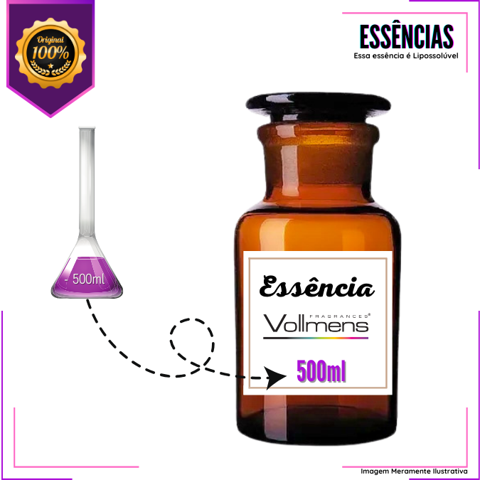 Essência Concentrada Uva Vollmens Para Aromatizador - Velas - Sabonetes - Perfumes 500g