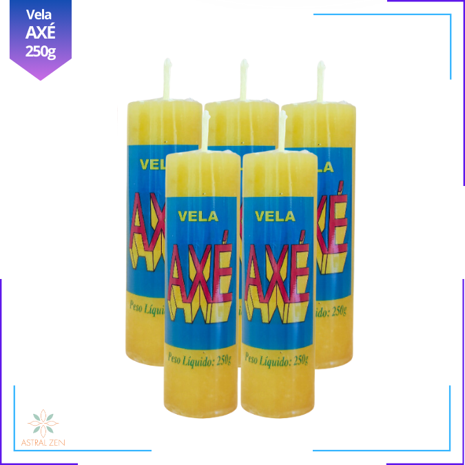 Velas Votivas Coloridas Axé 250 Gramas 100% Parafina Pura 7 dias + de 14 Cores - 3un