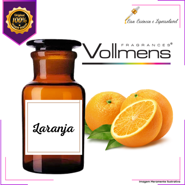 Essência Concentrada Laranja Vollmens Para Aromatizador - Velas - Sabonetes - Perfumes 500g