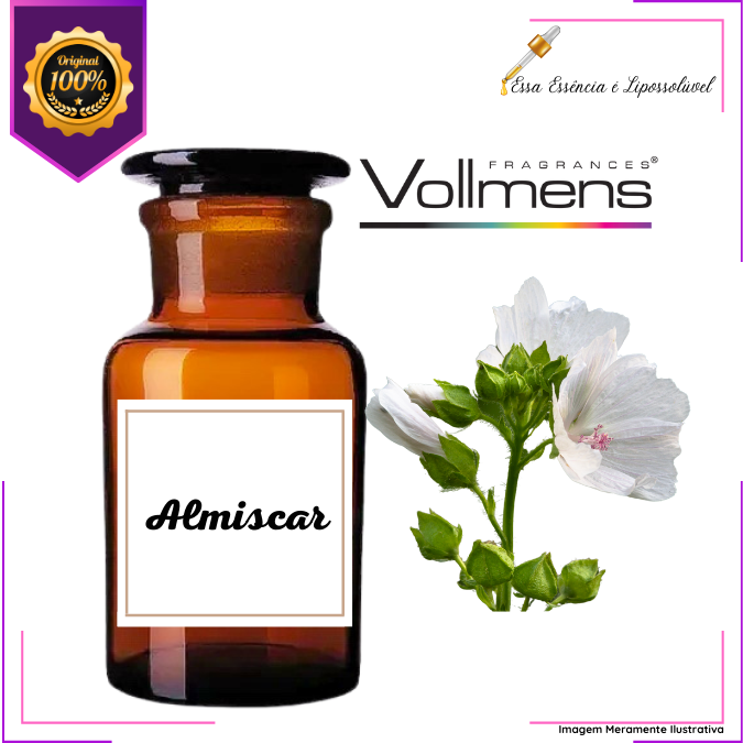 Essência Concentrada Almiscar Vollmens Para Aromatizador - Velas - Sabonetes - Perfumes