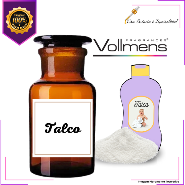 Essência Concentrada Talco  Vollmens Para Aromatizador - Velas - Sabonetes - Perfumes