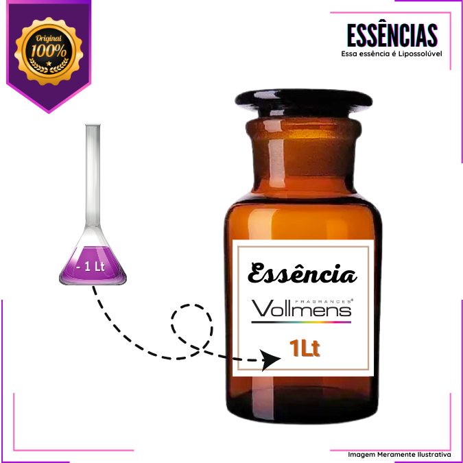 Essência Concentrada Lavanda Inglesa Vollmens Para Aromatizador - Velas - Sabonetes - Perfumes 500g