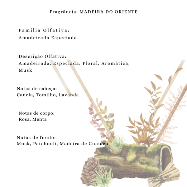 Essência Concentrada Madeira do Oriente Vollmens Para Aromatizador - Velas - Sabonetes - Perfumes 500g