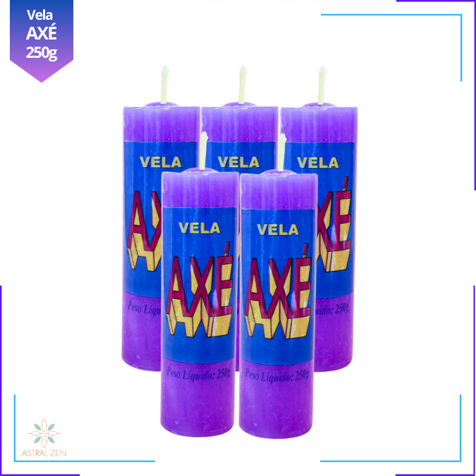 Velas Votivas Coloridas Axé 250 Gramas 100% Parafina Pura 7 dias + de 14 Cores - 6un