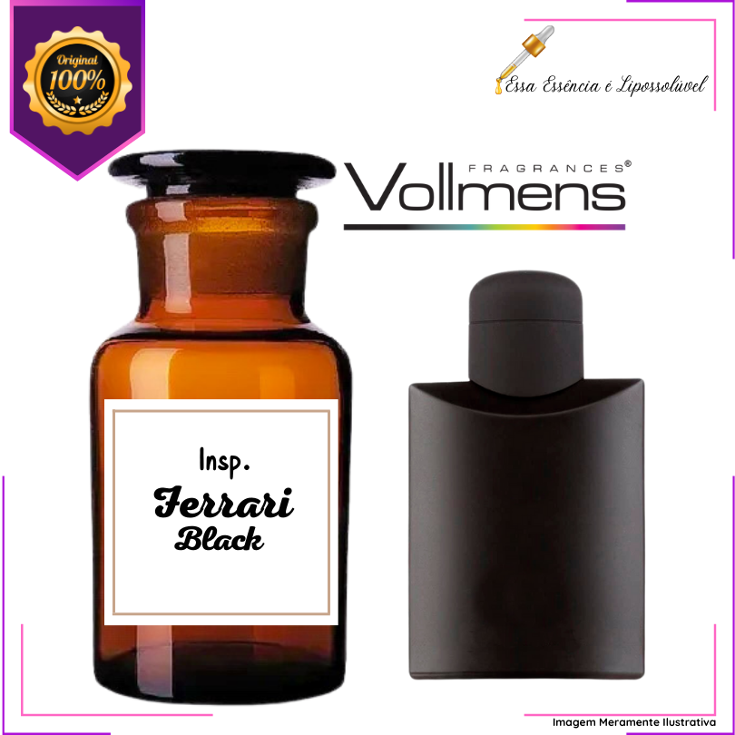 Essência Vollmens Premium Ferrarise Negro - O Toque Sofisticado da Perfumaria Importada Masculina