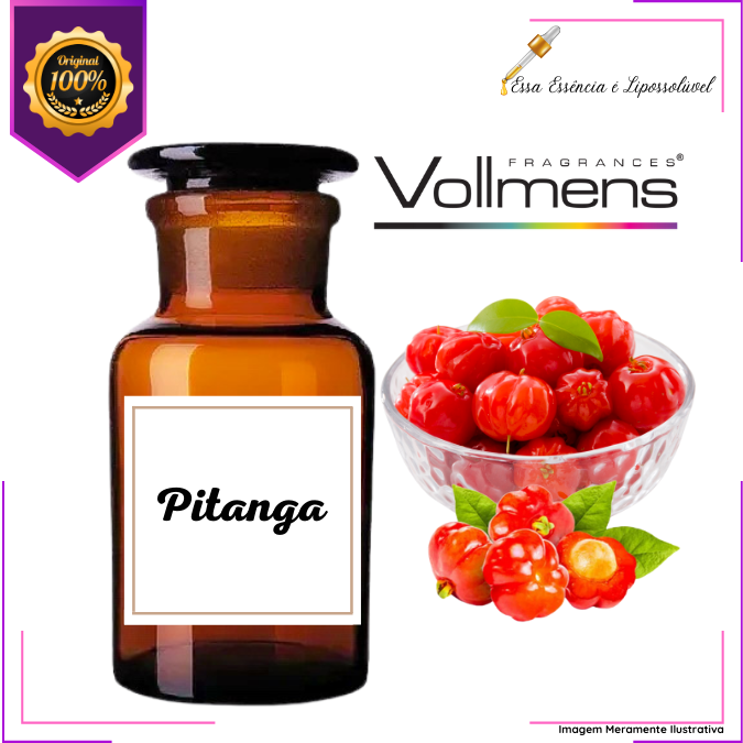 Essência Concentrada Pitanga Vollmens Para Aromatizador - Velas - Sabonetes - Perfumes 500g