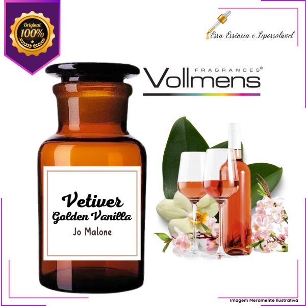 Essência Concentrada Vetiver e Golden Vanilla Vollmens Para Aromatizador - Sabonetes - Velas - Perfumes  500g