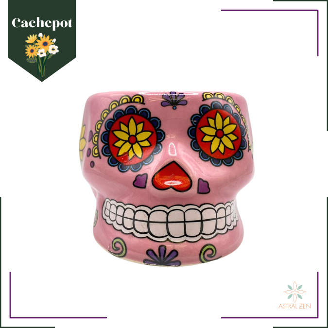 Cachepot Caveira Mexicana