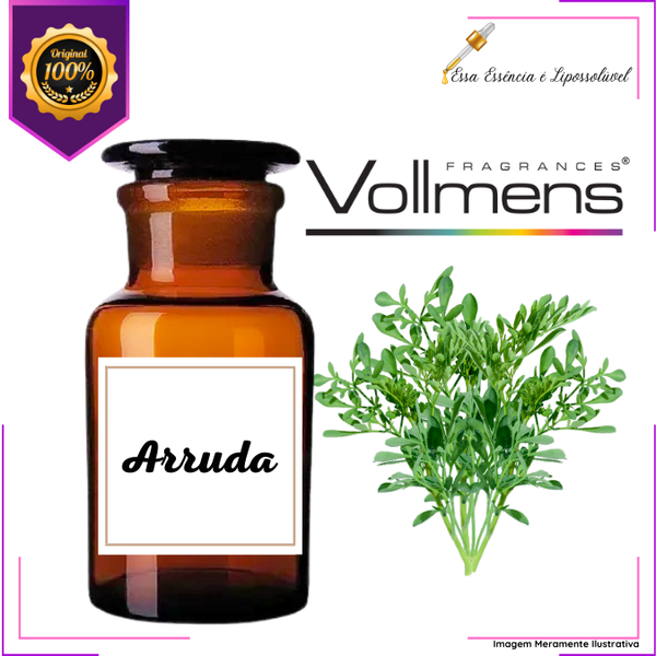 Essência Concentrada Arruda Vollmens Para Aromatizador - Velas - Sabonetes - Perfumes