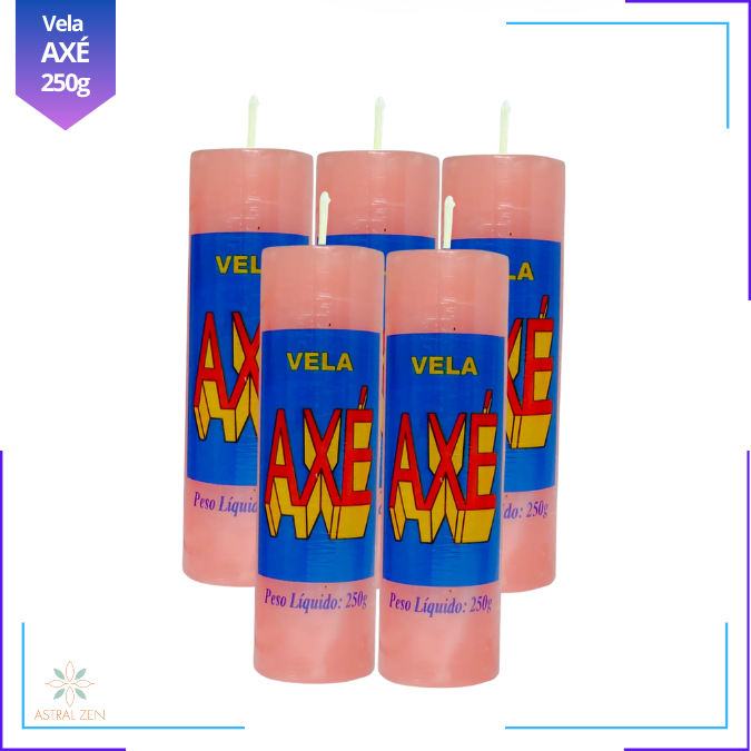 Velas Votivas Coloridas Axé 250 Gramas 100% Parafina Pura 7 dias + de 14 Cores - 6un