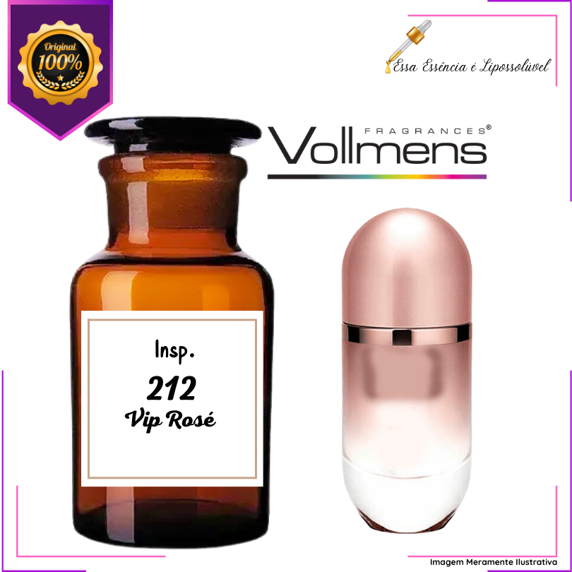 Essência Vollmens Premium Privaty Party Rose Top - O Toque Sofisticado da Perfumaria Importada Feminina 500g