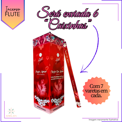 Incenso Flute Magia do Amor - Kit com 6 Iguais ou Variados