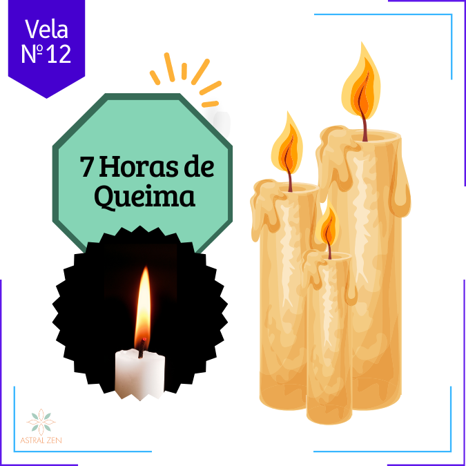 Velas Brancas Palito 100% Parafina Pura 7 Horas Com Valor de Atacado  Nº12 - (17,5 x 2cm)