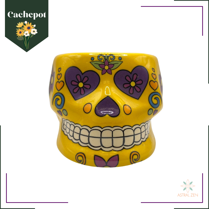 Cachepot Caveira Mexicana