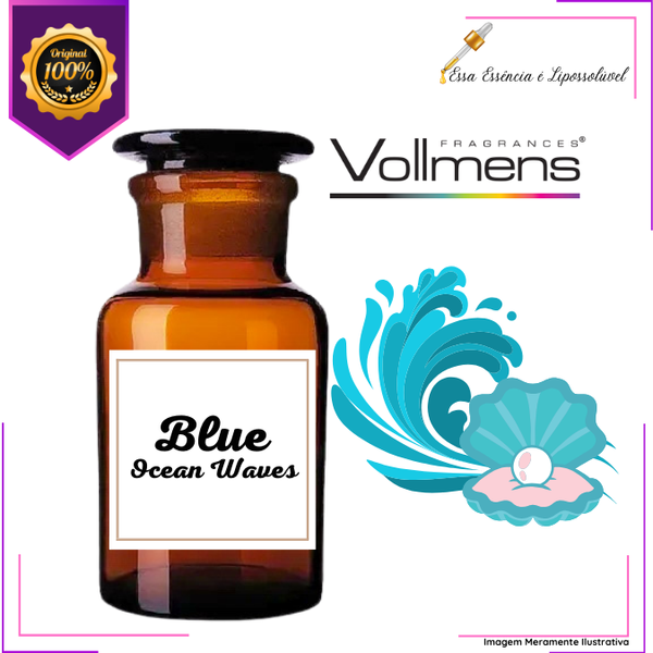 Essência Concentrada Blue Ocean Waves Vollmens Para Aromatizador - Sabonetes - Velas - Perfumes