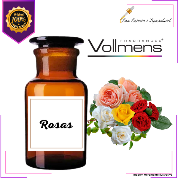 Essência Concentrada Rosas Vollmens Para Aromatizador - Velas - Sabonetes - Perfumes 500g