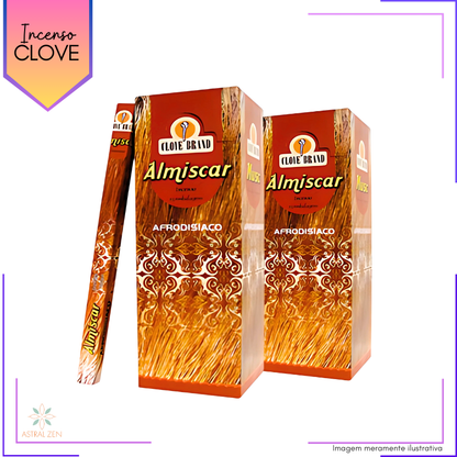 Incenso Clove Brand Almíscar - Kit com 8 Iguais ou Variados