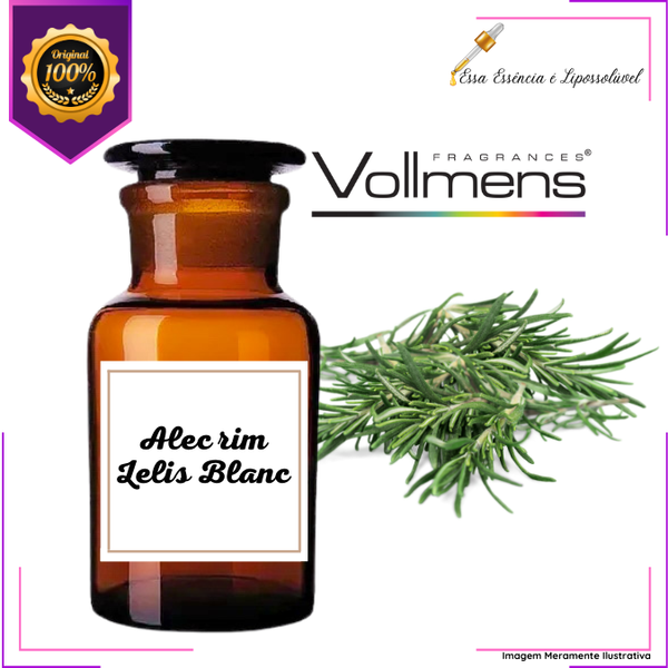 Essência Concentrada Inspiração Alecrim Le Lis Blanc Vollmens Para Aromatizador - Velas - Sabonetes - Perfumes