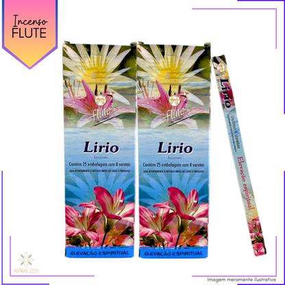 Incenso Flute Lírio - Kit com 6 Iguais ou Variados