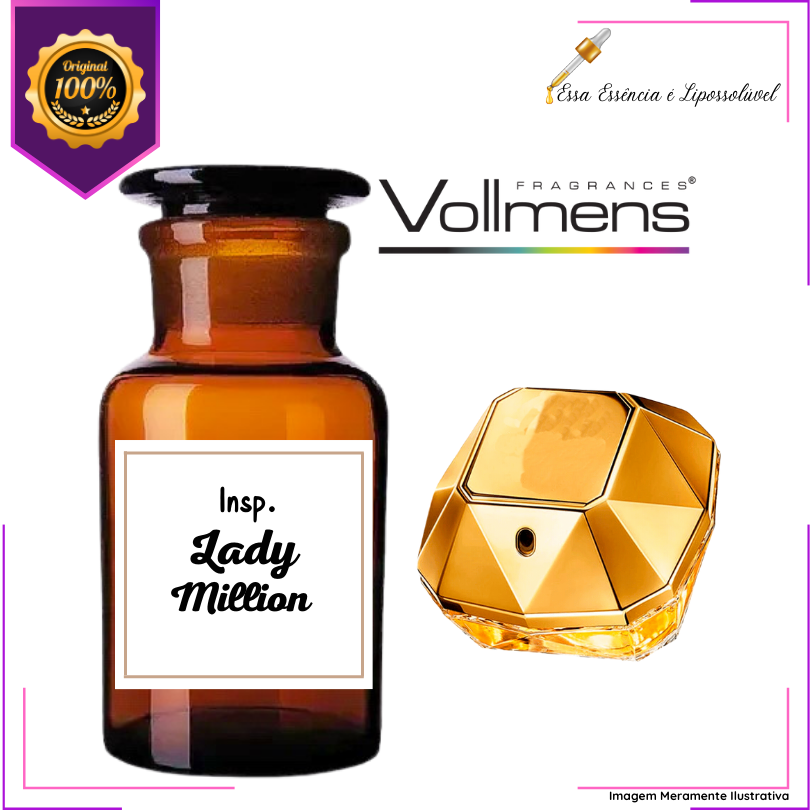 Essência Vollmens Premium Lady Gold Plus - O Toque Sofisticado da Perfumaria Importada Feminina 500g