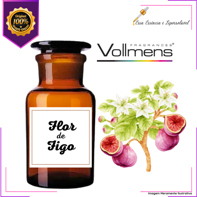 Essência Concentrada Flor de Figo Vollmens Para Aromatizador - Sabonetes - Velas - Perfumes 500g