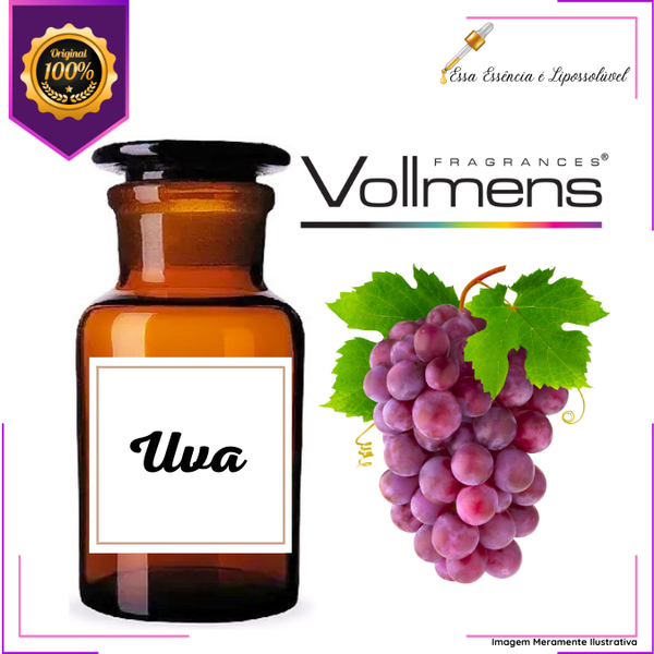 Essência Concentrada Uva Vollmens Para Aromatizador - Velas - Sabonetes - Perfumes