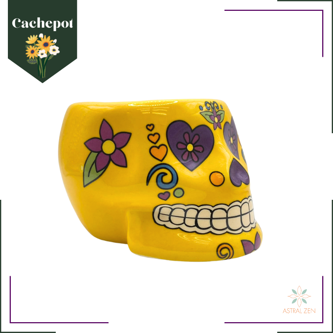 Cachepot Caveira Mexicana