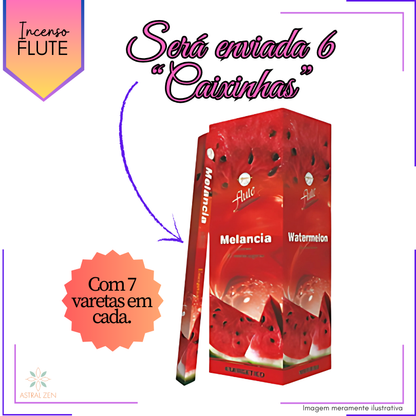 Incenso Flute Melancia - Kit com 6 Iguais ou Variados