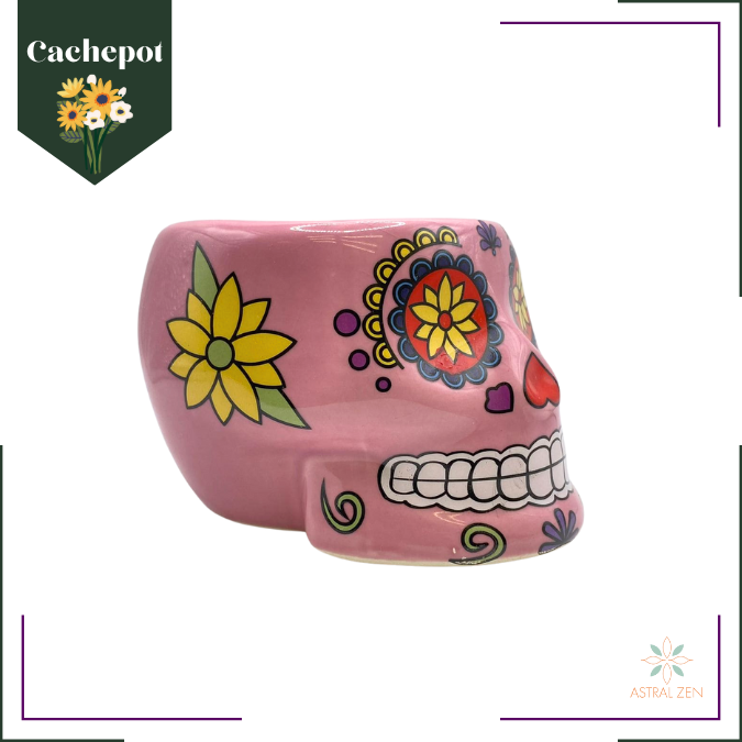 Cachepot Caveira Mexicana