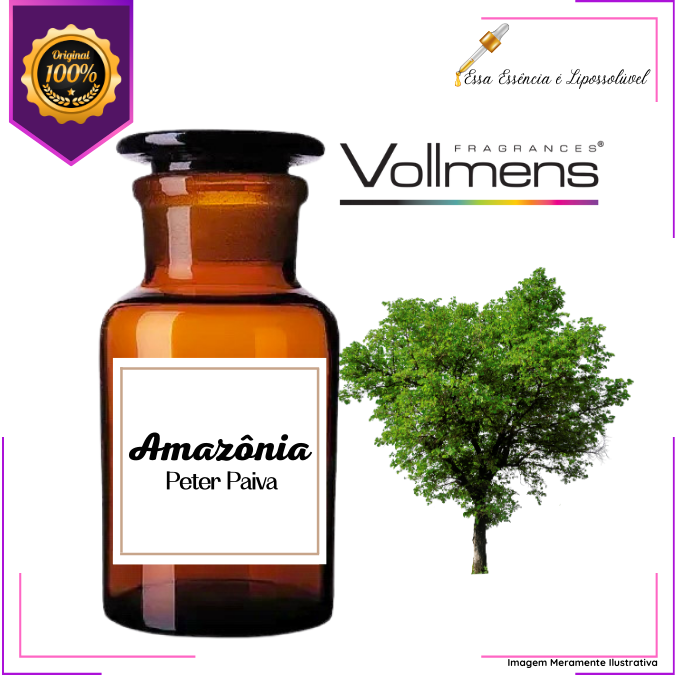 Essência Concentrada Amazônia Vollmens Para Aromatizador - Sabonetes - Velas - Perfumes.