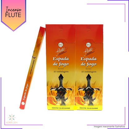 Incenso Flute Espada de Fogo - Kit com 6 Iguais ou Variados