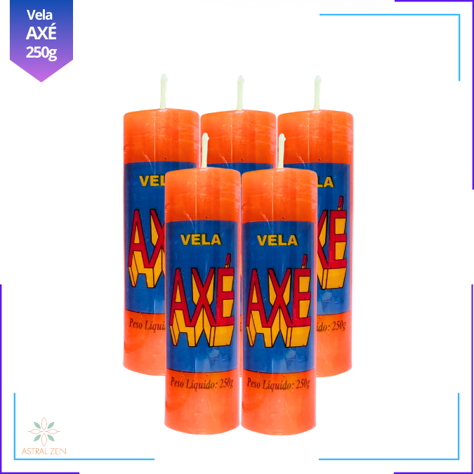 Velas Votivas Coloridas Axé 250 Gramas 100% Parafina Pura 7 dias + de 14 Cores - 3un