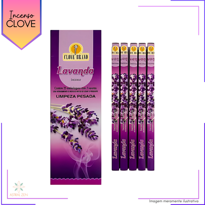 Incenso Clove Brand Lavanda - Kit com 8 Iguais ou Variados