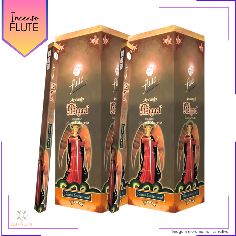 Incenso Flute Arcanjo Miguel - Kit com 6 Iguais ou Variados