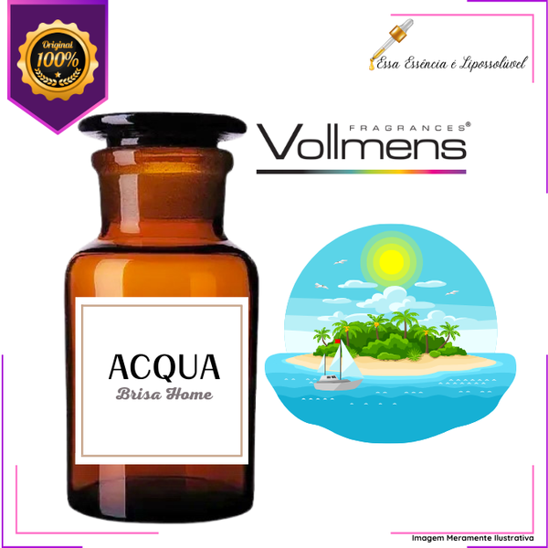 Essência Concentrada Acqua Brisa Home Vollmens Para Aromatizador - Sabonetes - Velas - Perfumes.