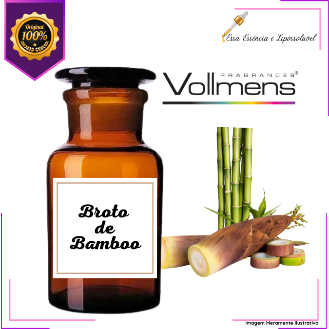 Essência Concentrada Broto de Bamboo Vollmens Para Aromatizador - Velas - Sabonetes - Perfumes