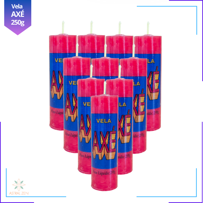 Velas Votivas Coloridas Axé 250 Gramas 100% Parafina Pura 7 dias + de 14 Cores - 10un