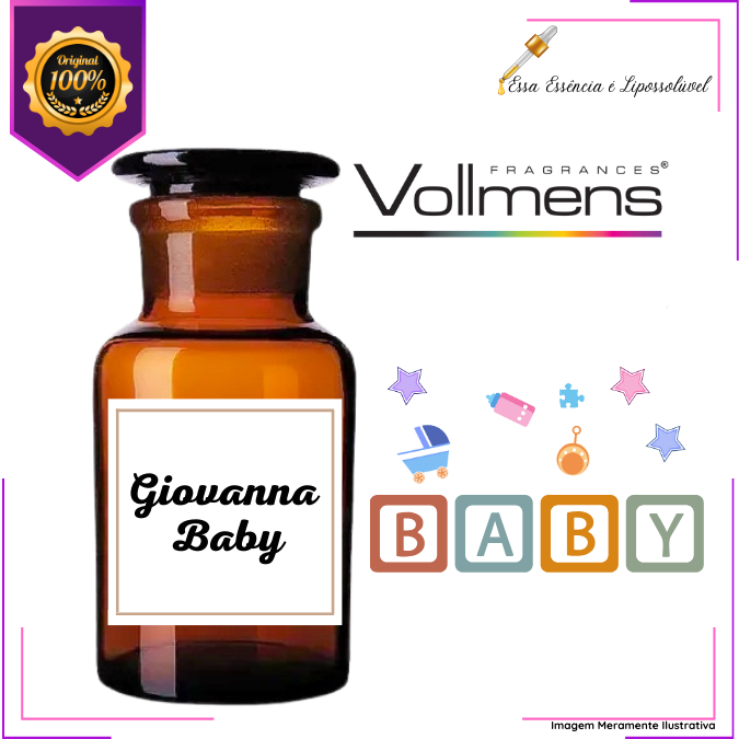 Essência Concentrada Inspiração Giovanna Baby Vollmens Para Aromatizador - Velas - Sabonetes - Perfumes