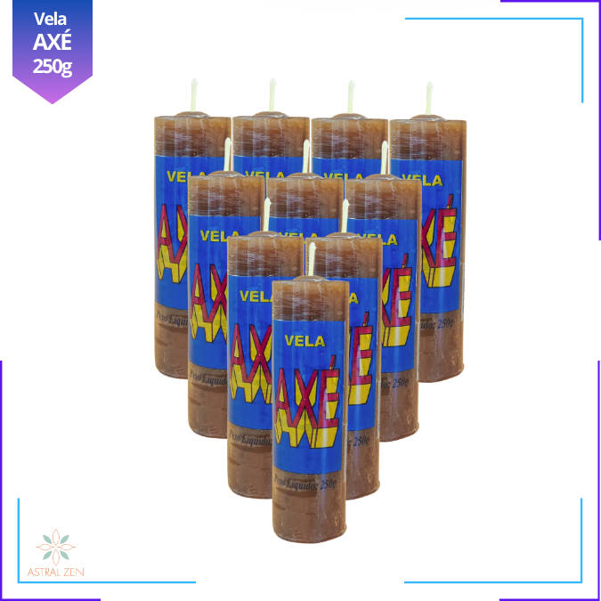 Velas Votivas Coloridas Axé 250 Gramas 100% Parafina Pura 7 dias + de 14 Cores - 10un