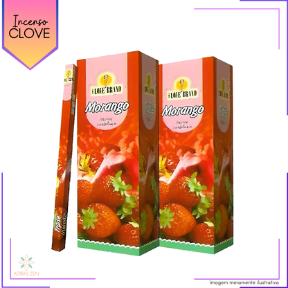 Incenso Clove Brand Morango - Kit com 8 Iguais ou Variados