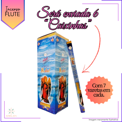 Incenso Flute Arcanjo Rafael - Kit com 6 Iguais ou Variados