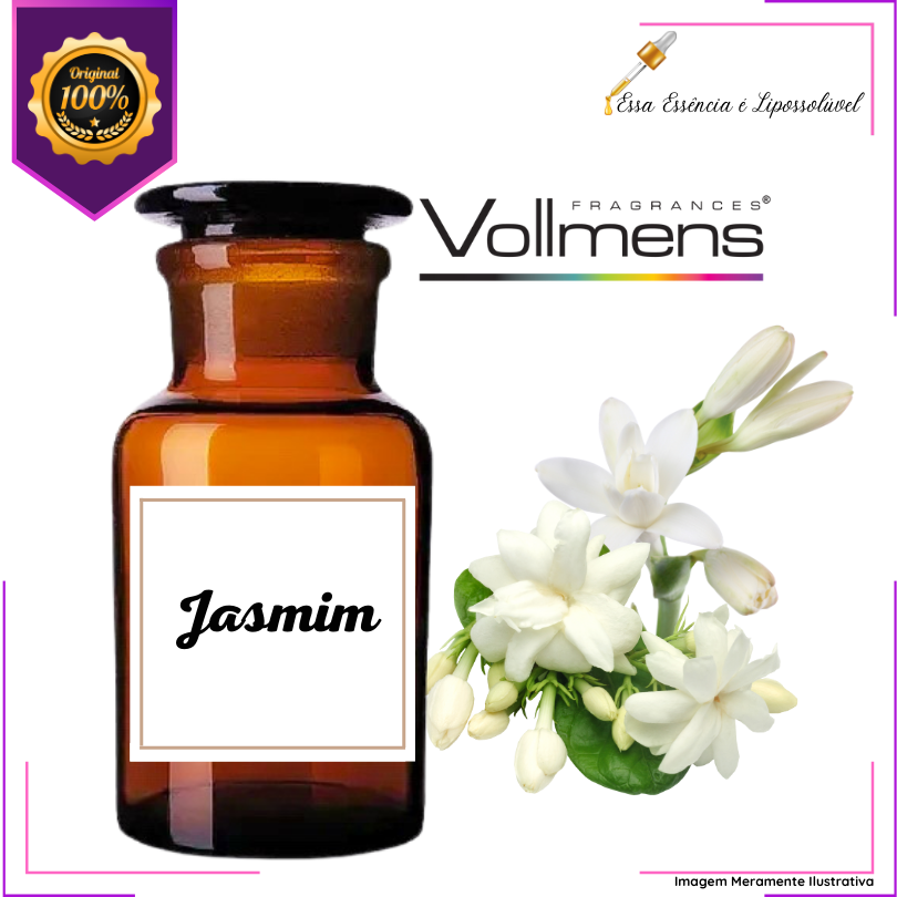 Essência Concentrada Inspiração Jasmim Vollmens Para Aromatizador - Velas - Sabonetes - Perfumes