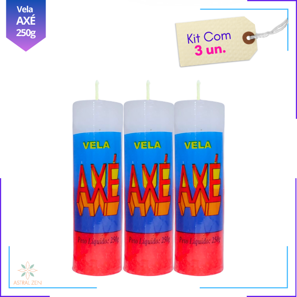 Velas Votivas Coloridas Axé 250 Gramas 100% Parafina Pura 7 dias + de 14 Cores - 3un