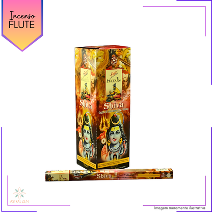 Incenso Massala Flute Shiva - Kit com 4 Iguais ou Variados