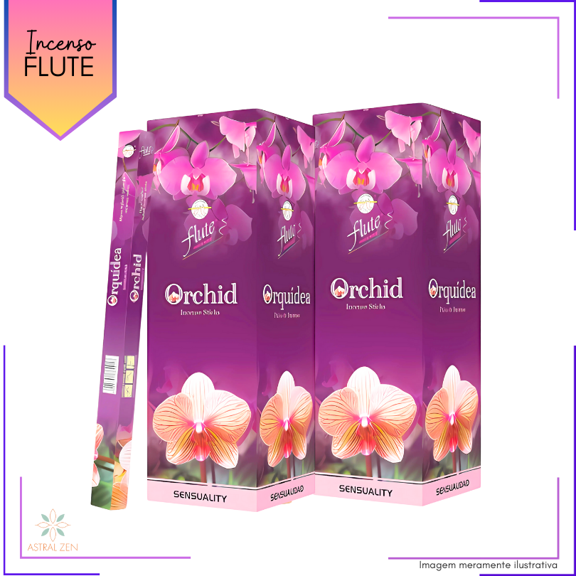 Incenso Flute Orquídea - Kit com 6 Iguais ou Variados