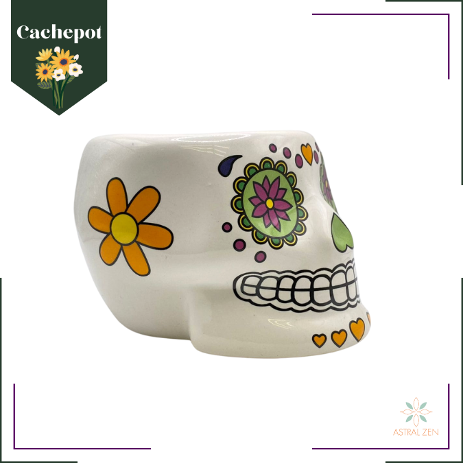 Cachepot Caveira Mexicana