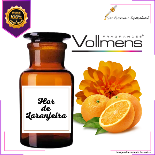 Essência Concentrada Flor de Laranjeira Vollmens Para Aromatizador - Velas - Sabonetes - Perfumes