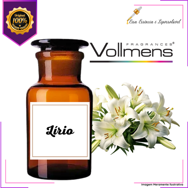 Essência Concentrada Lírio Top Vollmens Para Aromatizador - Velas - Sabonetes - Perfumes 500g