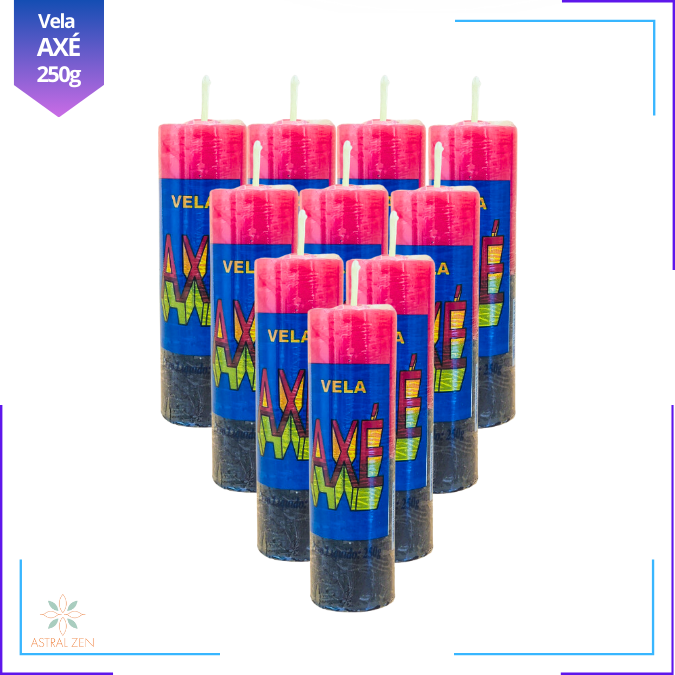 Velas Votivas Coloridas Axé 250 Gramas 100% Parafina Pura 7 dias + de 14 Cores - 10un